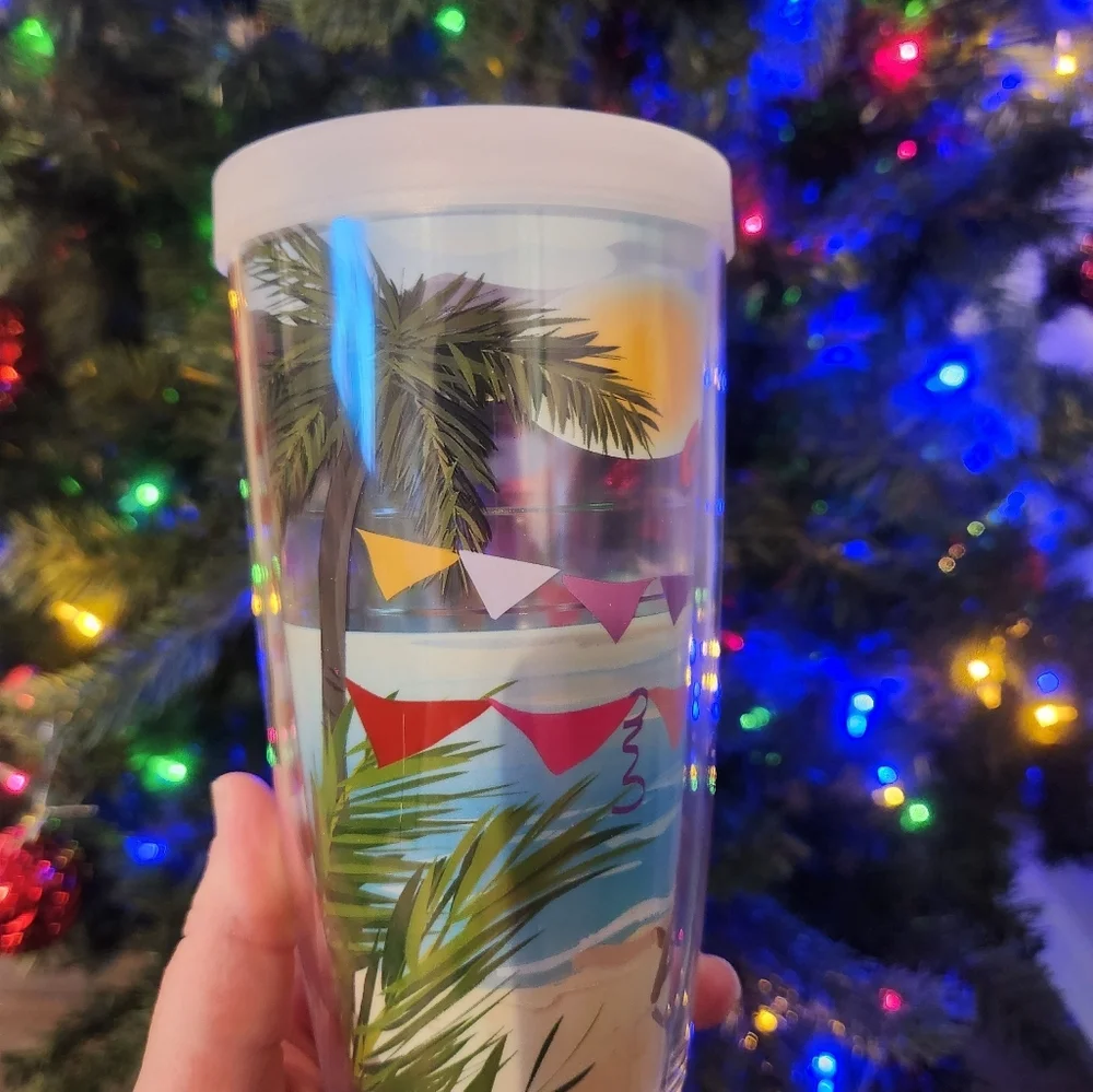 New! Merry Christmas Y'all 16oz Tervis Tumbler‎ - beach/tropical theme